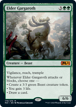 [179]【EN】【FOIL】長老ガーガロス/Elder Gargaroth【M21】[M][緑]