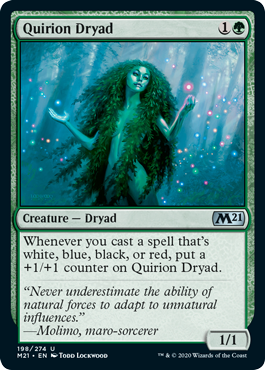 [198]【EN】【FOIL】クウィリーオンのドライアド/Quirion Dryad【M21】[U][緑]
