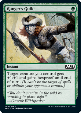 [199]【EN】【FOIL】レインジャーの悪知恵/Ranger's Guile【M21】[C][緑]