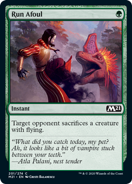 [201]【EN】【FOIL】巻き添え/Run Afoul【M21】[C][緑]