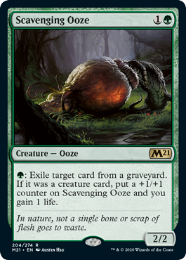 [204]【EN】【FOIL】漁る軟泥/Scavenging Ooze【M21】[R][緑]