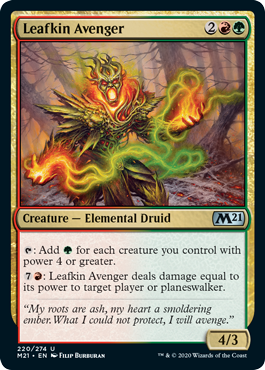 [220]【EN】【FOIL】枝葉族の報復者/Leafkin Avenger【M21】[U][多色]