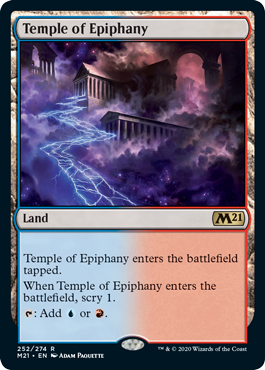 [252]【EN】【FOIL】天啓の神殿/Temple of Epiphany【M21】[R][土地]
