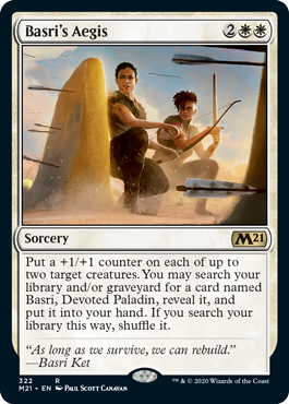 [322]【EN】バスリの神盾/Basri's Aegis【M21】[R][白]