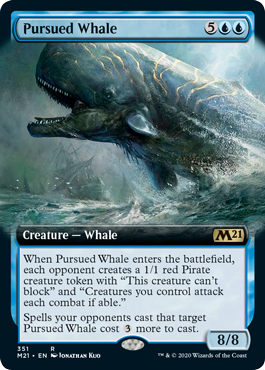 [351]【EN】■拡張アート■追われる鯨/Pursued Whale【M21】[R][青]