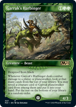 [307]【EN】■ショーケース■ガラクの先触れ/Garruk's Harbinger【M21】[R][緑]
