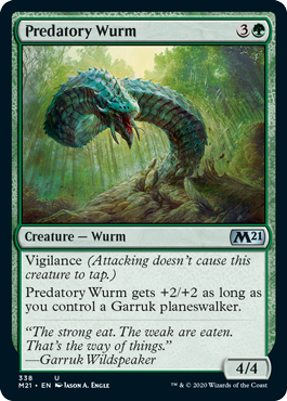[338]【EN】捕食のワーム/Predatory Wurm【M21】[U][緑]