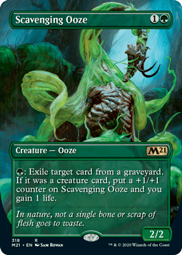 [318]【EN】■ボーダーレス■漁る軟泥/Scavenging Ooze【M21】[R][緑]