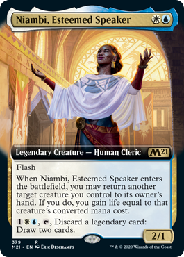 [379]【EN】■拡張アート■尊敬される語り手、ニアンビ/Niambi, Esteemed Speaker【M21】[R][多色]