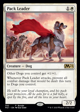 [392]【EN】【FOIL】■PROMO■群れを導くもの/Pack Leader【M21】[R][白]