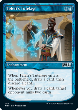 [296]【EN】【FOIL】■ショーケース■テフェリーの後見/Teferi's Tutelage【M21】[U][青]