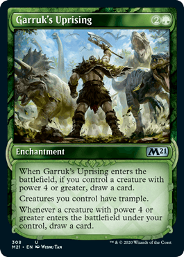 [308]【EN】【FOIL】■ショーケース■ガラクの蜂起/Garruk's Uprising【M21】[U][緑]