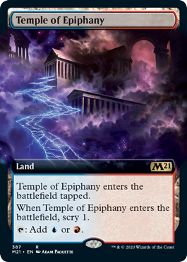 [387]【EN】【FOIL】■拡張アート■天啓の神殿/Temple of Epiphany【M21】[R][土地]