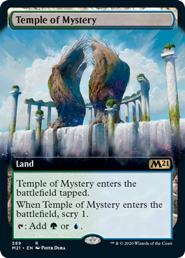 [389]【EN】【FOIL】■拡張アート■神秘の神殿/Temple of Mystery【M21】[R][土地]