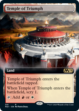 [391]【EN】【FOIL】■拡張アート■凱旋の神殿/Temple of Triumph【M21】[R][土地]