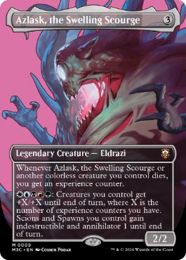 [009]【EN】■ボーダーレス■隆起する災い魔、アズラスク/Azlask, the Swelling Scourge【M3C】[M][無]