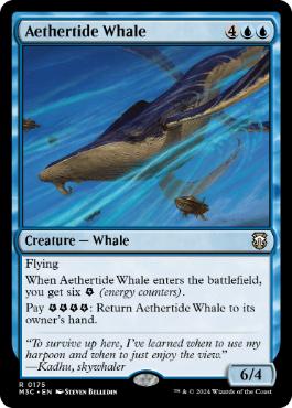 [175]【EN】霊気海嘯の鯨/Aethertide Whale【M3C】[R][青]