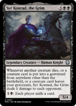 [207]【EN】厳格な者、コンラッド卿/Syr Konrad, the Grim【M3C】[U][黒]