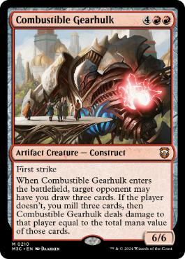 [210]【EN】焼却の機械巨人/Combustible Gearhulk【M3C】[M][赤]