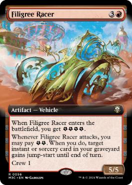 [056]【EN】■拡張アート■金線の競走車/Filigree Racer【M3C】[R][赤]