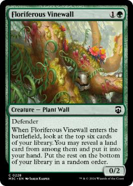 [228]【EN】花咲く蔦壁/Floriferous Vinewall【M3C】[C][緑]