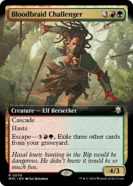 [070]【EN】■拡張アート■血編み髪の挑戦者/Bloodbraid Challenger【M3C】[R][多色]