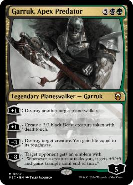 [262]【EN】頂点捕食者、ガラク/Garruk, Apex Predator【M3C】[M][多色]