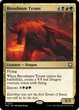 [123]【EN】若き群れの暴君/Broodmate Tyrant【M3C】[R][多色]