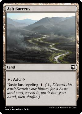[318]【EN】灰のやせ地/Ash Barrens【M3C】[C][土地]