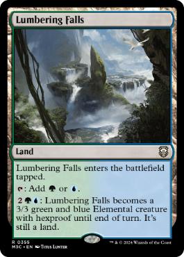 [355]【EN】伐採地の滝/Lumbering Falls【M3C】[R][土地]
