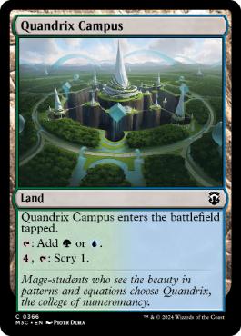 [366]【EN】クアンドリクスの学舎/Quandrix Campus【M3C】[C][土地]