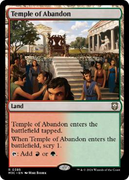[385]【EN】奔放の神殿/Temple of Abandon【M3C】[R][土地]
