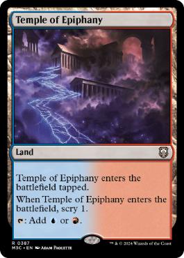 [387]【EN】天啓の神殿/Temple of Epiphany【M3C】[R][土地]