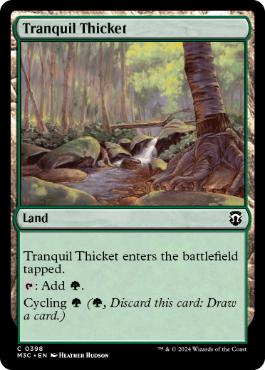[398]【EN】平穏な茂み/Tranquil Thicket【M3C】[C][土地]
