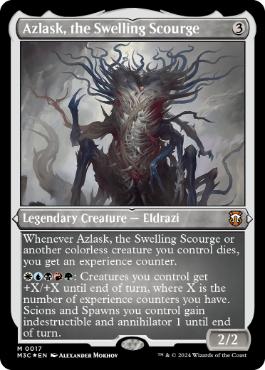 [017]【EN】【エッチングFOIL】隆起する災い魔、アズラスク/Azlask, the Swelling Scourge【M3C】[M][無]