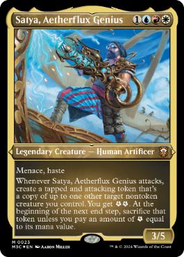 [023]【EN】【エッチングFOIL】霊気の俊英、サティア/Satya, Aetherflux Genius【M3C】[M][多色]