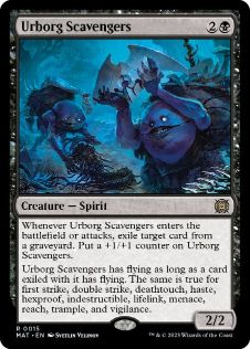 [015]【EN】アーボーグの掃除屋/Urborg Scavengers【MAT】[R][黒]