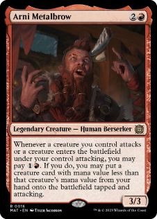 [016]【EN】鉄頭のアーニ/Arni Metalbrow【MAT】[R][赤]