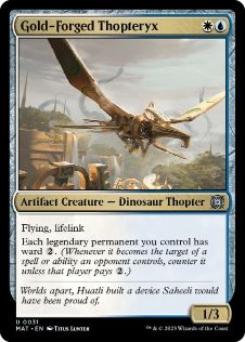 [031]【EN】黄金造りの飛竜機械/Gold-Forged Thopteryx【MAT】[U][多色]
