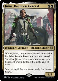 [032]【EN】不屈の将軍、ジリーナ/Jirina, Dauntless General【MAT】[R][多色]