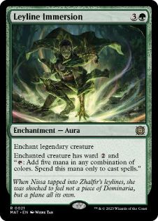 [021]【EN】【FOIL】力線の浸透/Leyline Immersion【MAT】[R][緑]
