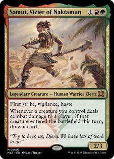 [045]【EN】【FOIL】ナクタムンの侍臣、サムト/Samut, Vizier of Naktamun【MAT】[M][多色]