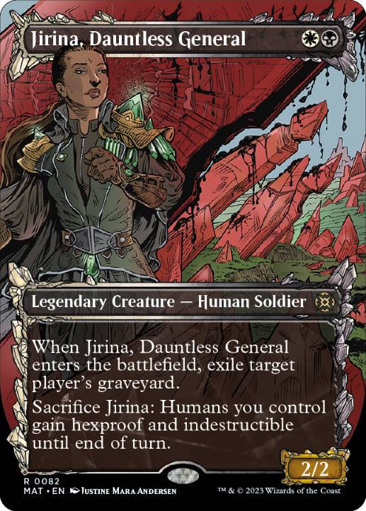 [082]【EN】■ショーケース■不屈の将軍、ジリーナ/Jirina, Dauntless General【MAT】[R][多色]