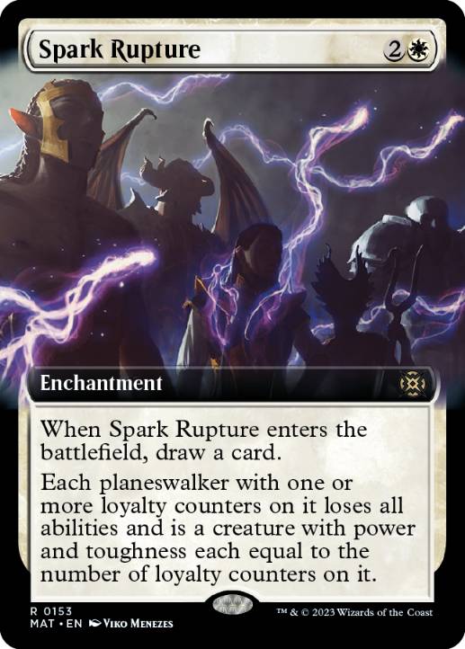 [153]【EN】【FOIL】■拡張アート■灯の破裂/Spark Rupture【MAT】[R][白]