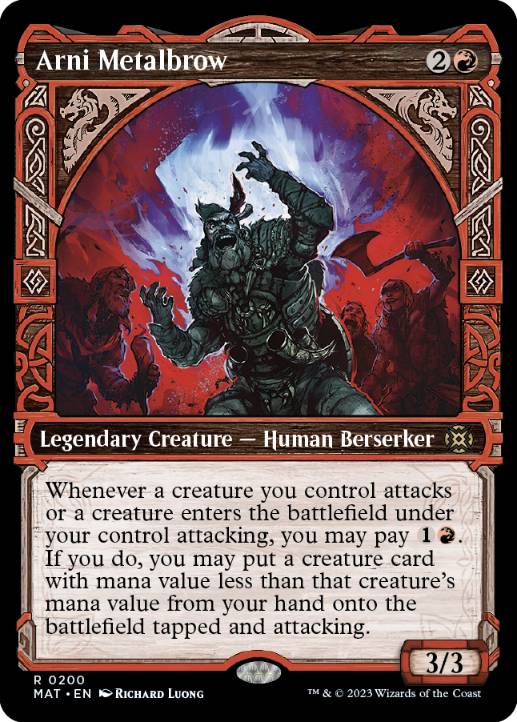 [200]【EN】【ハローFOIL】■ショーケース■鉄頭のアーニ/Arni Metalbrow【MAT】[R][赤]