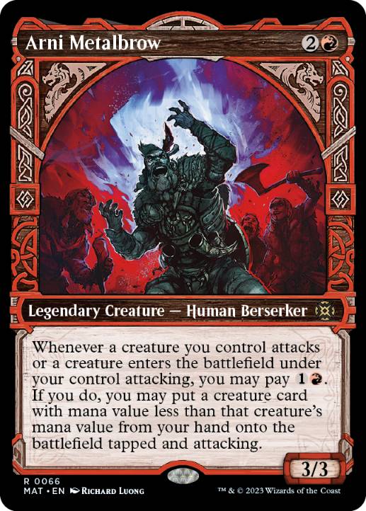 [066]【EN】【FOIL】■ショーケース■鉄頭のアーニ/Arni Metalbrow【MAT】[R][赤]
