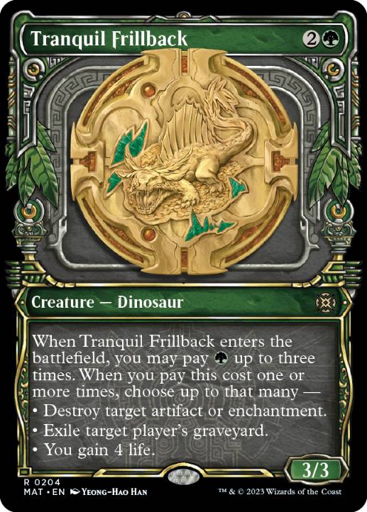 [204]【EN】【ハローFOIL】■ショーケース■温厚な襞背/Tranquil Frillback【MAT】[R][緑]