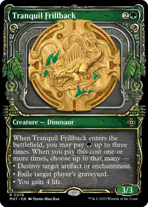 [074]【EN】【FOIL】■ショーケース■温厚な襞背/Tranquil Frillback【MAT】[R][緑]