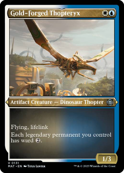 [131]【EN】【エッチングFOIL】黄金造りの飛竜機械/Gold-Forged Thopteryx【MAT】[U][多色]