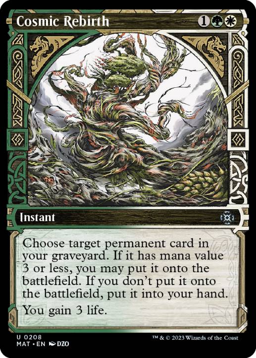 [208]【EN】【ハローFOIL】■ショーケース■星界の再誕/Cosmic Rebirth【MAT】[U][多色]